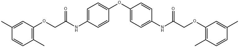N,N'-[oxybis(4,1-phenylene)]bis[2-(2,5-dimethylphenoxy)acetamide] 结构式