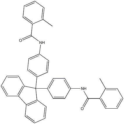 N,N'-[9H-fluorene-9,9-diylbis(4,1-phenylene)]bis(2-methylbenzamide) 结构式
