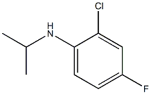 2-chloro-4-fluoro-N-propan-2-ylaniline 化学構造式