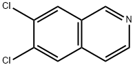 6,7-ジクロロイソキノリン 化学構造式