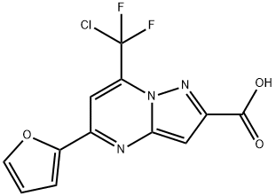 445473-38-1 7-(chlorodifluoromethyl)-5-(furan-2-yl)pyrazolo[1,5-a]pyrimidine-2-carboxylic acid