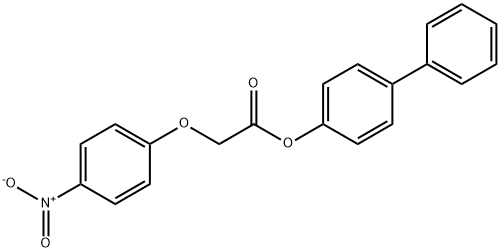 4-biphenylyl (4-nitrophenoxy)acetate 结构式