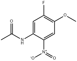 N-(5-氟-4-甲氧基-2-硝基苯基)乙酰胺, 448-26-0, 结构式