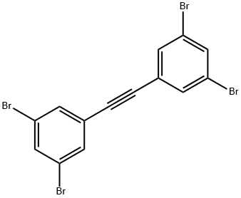 1,2-二[3,5-二(溴苯基)]乙炔, 448895-60-1, 结构式