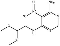 N4-(2,2-dimethoxyethyl)-5-nitropyrimidine-4,6-diamine Structure