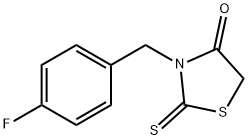 4-Thiazolidinone,3-[(4-fluorophenyl)methyl]-2-thioxo- 化学構造式