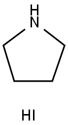 吡咯烷氢碘酸盐,45361-12-4,结构式