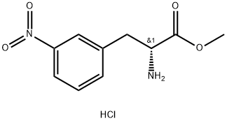 3-nitro- D-Phenylalanine, methyl ester, monohydrochloride Structure