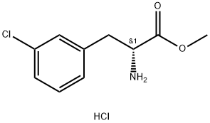 3-chloro- D-Phenylalanine, methyl ester, hydrochloride Struktur