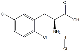(S)-2-氨基-3-(2,5-二氯苯基)丙酸盐酸盐, 457654-89-6, 结构式