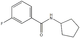 N-cyclopentyl-3-fluorobenzamide 结构式