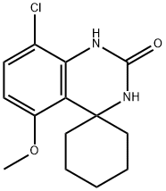 8'-chloro-5'-methoxy-1'H-spiro[cyclohexane-1,4'-quinazolin]-2'(3'H)-one 结构式