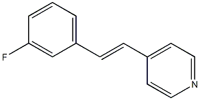 4-[(E)-2-(3-fluorophenyl)ethenyl]pyridine Structure