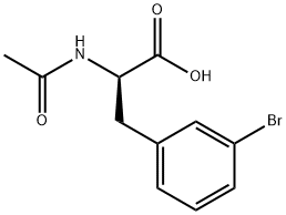 (R)-2-acetamido-3-(3-bromophenyl)propanoic acid Structure