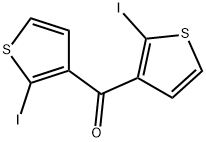 双(2-碘噻吩-3-基)甲酮 结构式
