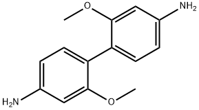2,2′-ジメトキシベンジジン 化学構造式