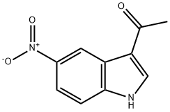 1-(5-硝基-1H-吲哚-3-基)乙烷-1-酮, 4771-10-2, 结构式