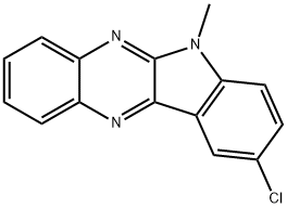 9-chloro-6-methyl-6H-indolo[2,3-b]quinoxaline 结构式