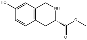 L-7-hydroxy-1,2,3,4-tetrahydro-3-Isoquinolinecarboxylic acid,, methyl ester, (3S)- Structure