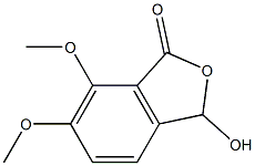 1(3H)-Isobenzofuranone, 3-hydroxy-6,7-dimethoxy-,479-87-8,结构式
