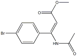 methyl 3-acetamido-3-(4-bromophenyl)prop-2-enoate,479550-61-3,结构式