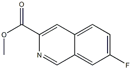 7-氟异喹啉-3-羧酸甲酯 结构式