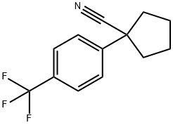 1-(4-(TRIFLUOROMETHYL)PHENYL)CYCLOPENTANECARBONITRILE Structure