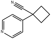 1-pyridin-4-ylcyclobutane-1-carbonitrile Structure