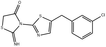 3-(5-(3-chlorobenzyl)thiazol-2-yl)-2-iminothiazolidin-4-one|