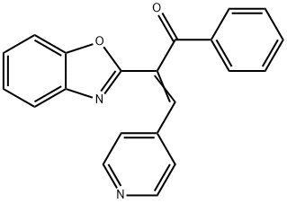 (Z)-2-(benzo[d]oxazol-2-yl)-1-phenyl-3-(pyridin-4-yl)prop-2-en-1-one Structure
