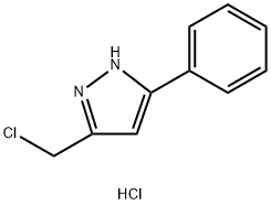 5-(chloromethyl)-3-phenyl-1H-pyrazole hydrochloride Structure