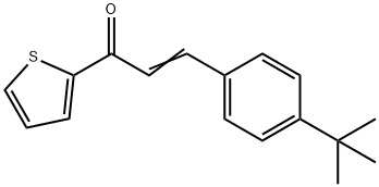 (2E)-3-(4-tert-butylphenyl)-1-(thiophen-2-yl)prop-2-en-1-one Struktur
