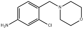 3-chloro-4-(morpholin-4-ylmethyl)aniline Struktur