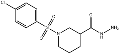 1-[(4-chlorophenyl)sulfonyl]piperidine-3-carbohydrazide Struktur