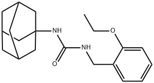 1-(1-adamantyl)-3-[(2-ethoxyphenyl)methyl]urea Struktur