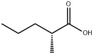 Pentanoic acid, 2-methyl-, (R)- Struktur