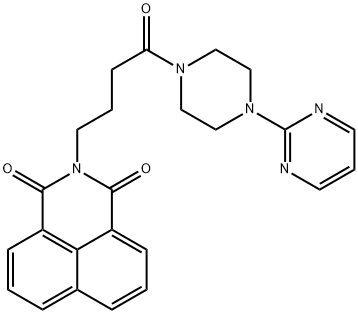 2-(4-oxo-4-(4-(pyrimidin-2-yl)piperazin-1-yl)butyl)-1H-benzo[de]isoquinoline-1,3(2H)-dione Structure