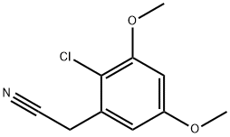 2-(2-CHLORO-3,5-DIMETHOXYPHENYL)ACETONITRILE,500016-41-1,结构式
