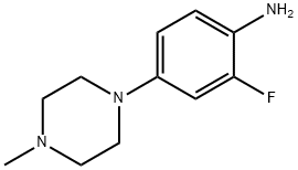 2-氟-4-(4-甲基-1-哌嗪基)苯胺,500205-59-4,结构式