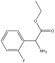 ETHYL2-AMINO-2-(2-FLUOROPHENYL)ACETATE Structure