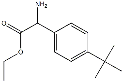 ETHYL2-AMINO-2-(4-TERT-BUTYLPHENYL)ACETATE Structure
