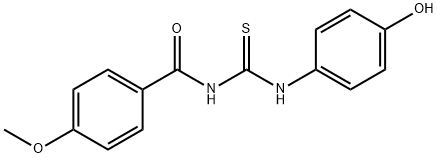 N-{[(4-hydroxyphenyl)amino]carbonothioyl}-4-methoxybenzamide,501106-10-1,结构式