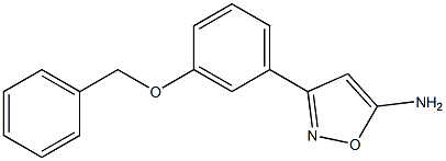 3-(3-phenylmethoxyphenyl)-1,2-oxazol-5-amine Struktur