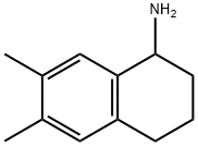 6,7-DIMETHYL-1,2,3,4-TETRAHYDRONAPHTHALEN-1-AMINE,50399-48-9,结构式