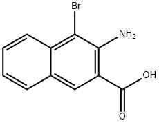 3-amino-4-bromo-2-naphthoic acid Structure