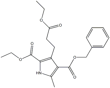 1H-Pyrrole-2,4-dicarboxylicacid, 3-(3-ethoxy-3-oxopropyl)-5-methyl-, 2-ethyl 4-(phenylmethyl) ester
