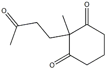 1,3-Cyclohexanedione, 2-methyl-2-(3-oxobutyl)-,5073-65-4,结构式