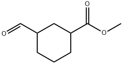 3-ホルミルシクロヘキサン-1-カルボン酸メチル 化学構造式