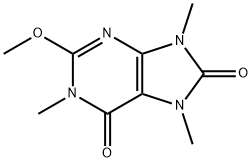 2-methoxy-1,7,9-trimethylpurine-6,8-dione 化学構造式