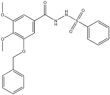 Benzoic acid,3,4-dimethoxy-5-(phenylmethoxy)-, 2-(phenylsulfonyl)hydrazide
